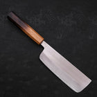 Nakiri Stainless Clad White Steel #2 Polished Yaki Urushi Handle 165mm (6.5”)-[Musashi]-[Japanese-Kitchen-Knives]