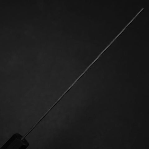 Nakiri Sweden Stainless Steel Nashiji Washi Damascus Blue Urushi Handle 165mm-[Musashi]-[Japanese-Kitchen-Knives]