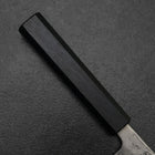 Nakiri Sweden Stainless Steel Nashiji Washi Damascus Blue Urushi Handle 165mm-[Musashi]-[Japanese-Kitchen-Knives]