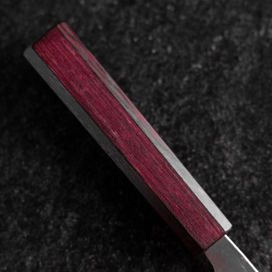 Nakiri Sweden Stainless Steel Nashiji Washi Damascus Purple Urushi
