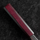 Nakiri Sweden Stainless Steel Nashiji Washi Damascus Purple Urushi Handle 165mm-[Musashi]-[Japanese-Kitchen-Knives]