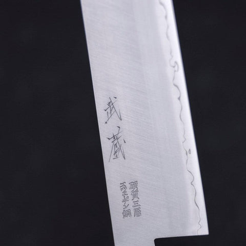 Nakiri Sweden Stainless Steel Polished Western Handle 165mm (6.5”)-[Musashi]-[Japanese-Kitchen-Knives]