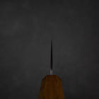 Nakiri Sweden Steel Nashiji Damascus Yaki Urushi Handle 165mm (6.5”)-[Musashi]-[Japanese-Kitchen-Knives]