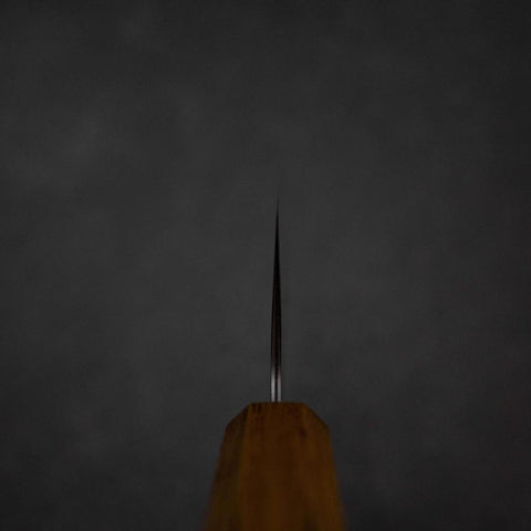 Nakiri Sweden Steel Nashiji Damascus Yaki Urushi Handle 165mm (6.5”)-[Musashi]-[Japanese-Kitchen-Knives]