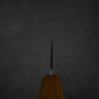 Nakiri Sweden Steel Nashiji Damascus Yaki Urushi Handle 165mm-[Musashi]-[Japanese-Kitchen-Knives]