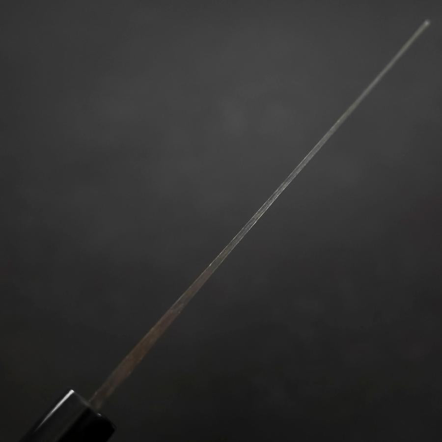 Nakiri V-Toku Kurouchi Damascus Buffalo Magnolia Handle 165mm-[Musashi]-[Japanese-Kitchen-Knives]