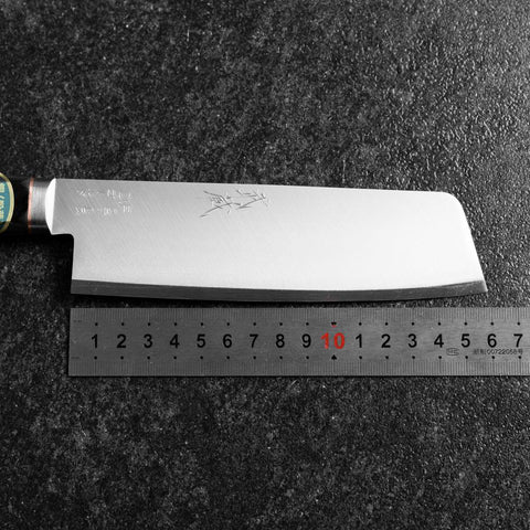 Nakiri VG-1 Polished Western Black Handle 160mm-[Musashi]-[Japanese-Kitchen-Knives]