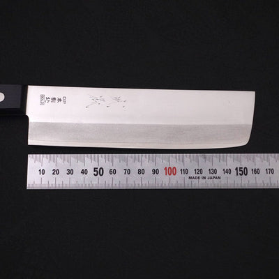 Nakiri VG-1 Polished Western Black Handle 160mm-Polished-VG-1-Western Handle-[Musashi]-[Japanese-Kitchen-Knives]