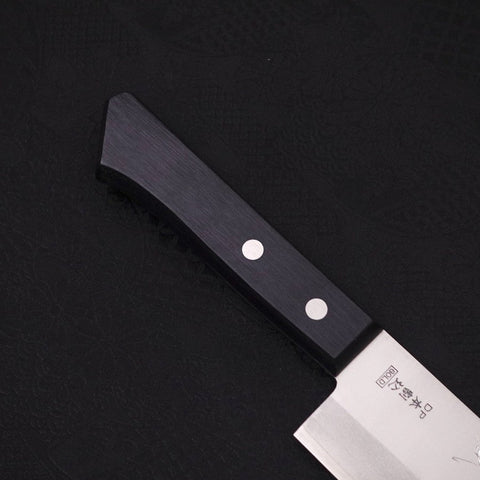 Nakiri VG-1 Polished Western Black Handle 160mm (Tsuba-nashi) (6.3”)-[Musashi]-[Japanese-Kitchen-Knives]