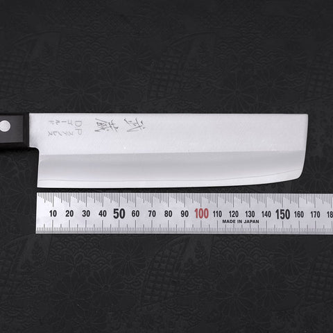 Nakiri VG-1 Polished Western Black Handle 165mm (6.5”)-[Musashi]-[Japanese-Kitchen-Knives]
