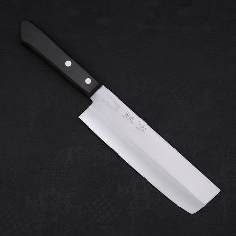 Nakiri VG-1 Polished Western Black Handle 165mm (6.5”)-[Musashi]-[Japanese-Kitchen-Knives]