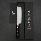 Nakiri VG-1 Polished Western Black Handle 170mm (6.7”)-[Musashi]-[Japanese-Kitchen-Knives]