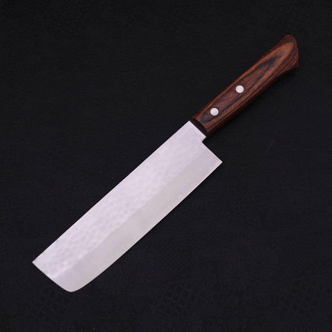 Nakiri VG-1 Tsuchime Western Mahogany Handle 165mm (6.5”)-[Musashi]-[Japanese-Kitchen-Knives]