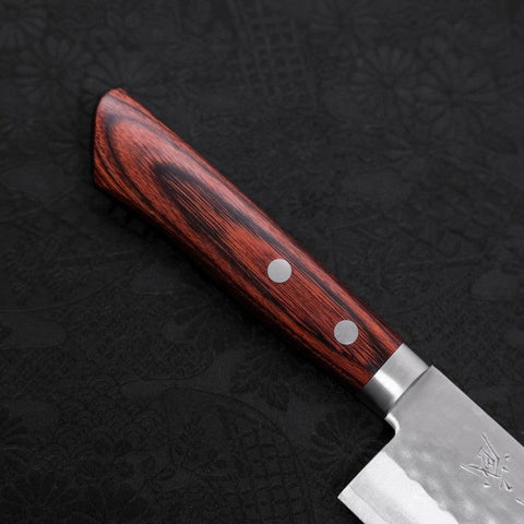Nakiri VG-1 Tsuchime Western Mahogany Handle 165mm (6.5”)-[Musashi]-[Japanese-Kitchen-Knives]