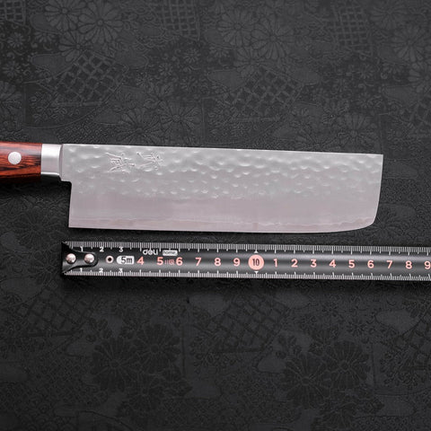 Nakiri VG-1 Tsuchime Western Mahogany Handle 165mm (6.5”)-[Musashi]-[Japanese-Kitchen-Knives]