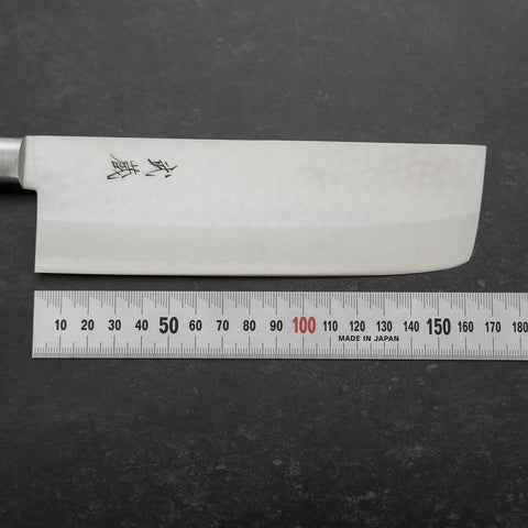 Nakiri VG-1 Tsuchime Western Red Mahogany Handle 165mm (6.5”)-[Musashi]-[Japanese-Kitchen-Knives]