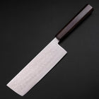 Nakiri VG-10 Damascus Ashwood Handle 170mm (6.7”)-[Musashi]-[Japanese-Kitchen-Knives]