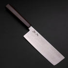 Nakiri VG-10 Damascus Ashwood Handle 170mm (6.7”)-[Musashi]-[Japanese-Kitchen-Knives]