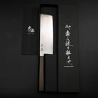 Nakiri VG-10 Damascus Ashwood Handle 170mm-[Musashi]-[Japanese-Kitchen-Knives]