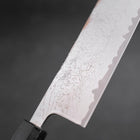 Nakiri VG-10 Damascus Dark Blue Urushi Handle 165mm (6.5”)-[Musashi]-[Japanese-Kitchen-Knives]