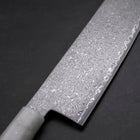 Nakiri VG-10 Damascus Ocean White Black Gold Handle 165mm (6.5”)-[Musashi]-[Japanese-Kitchen-Knives]