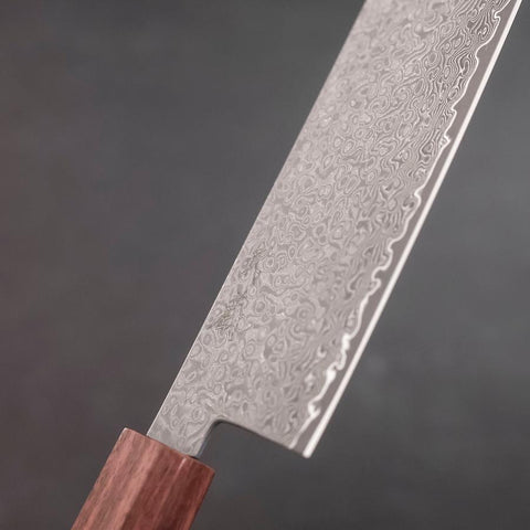 Nakiri VG-10 Damascus Shitan Ebony Handle 165mm (6.5”)-[Musashi]-[Japanese-Kitchen-Knives]