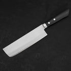 Nakiri VG-10 Damascus Western Black Handle 165mm (6.5”)-[Musashi]-[Japanese-Kitchen-Knives]