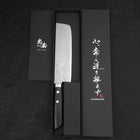 Nakiri VG-10 Damascus Western Black Handle 165mm (6.5”)-[Musashi]-[Japanese-Kitchen-Knives]