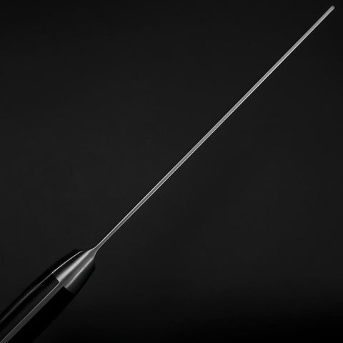 Nakiri VG-10 Damascus Western Black Round Handle 170mm-[Musashi]-[Japanese-Kitchen-Knives]