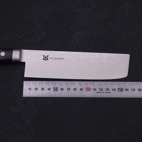 Nakiri VG-10 Damascus Western Handle 165mm (6.5”)-[Musashi]-[Japanese-Kitchen-Knives]