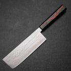 Nakiri VG-10 Damascus Yamanaka Black Urushi Handle 170mm-[Musashi]-[Japanese-Kitchen-Knives]