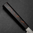 Nakiri VG-10 Damascus Yamanaka Black Urushi Handle 170mm-[Musashi]-[Japanese-Kitchen-Knives]