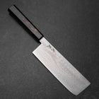 Nakiri VG-10 Damascus Yamanaka Black Urushi Handle 170mm-[Musashi]-[Japanese-Kitchen-Knives]
