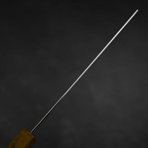 Nakiri VG-10 Damascus Yellow-Brown Birch Handle 170mm (6.7”)-[Musashi]-[Japanese-Kitchen-Knives]