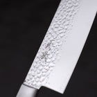 Nakiri VG-10 Mirror Tsuchime Damascus Mahogany Handle 165mm (6.5”)-[Musashi]-[Japanese-Kitchen-Knives]