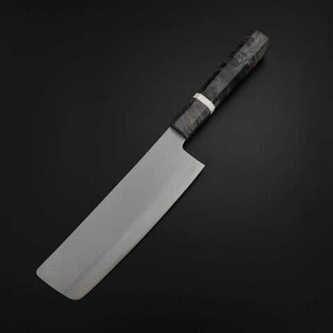 Nakiri VG-10 Polished Maple Handle 165mm-[Musashi]-[Japanese-Kitchen-Knives]