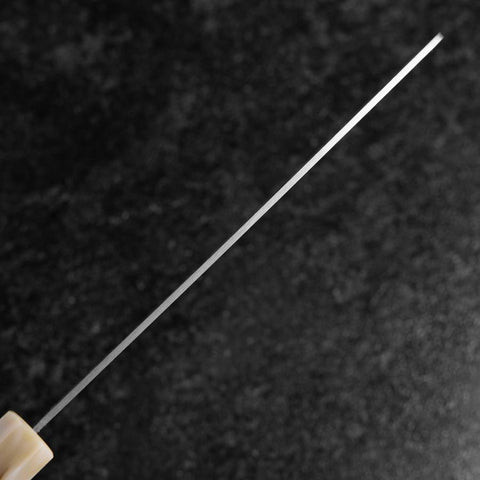 Nakiri VG-10 Polished Sakura Buffalo Dark Pink Maple Handle 165mm-[Musashi]-[Japanese-Kitchen-Knives]