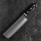 Nakiri VG-10 Polished Western Black Handle 165mm (6.5”)-[Musashi]-[Japanese-Kitchen-Knives]