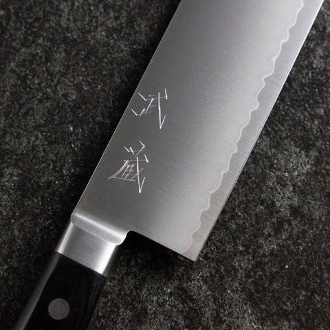 Nakiri VG-10 Polished Western Black Handle 165mm-[Musashi]-[Japanese-Kitchen-Knives]