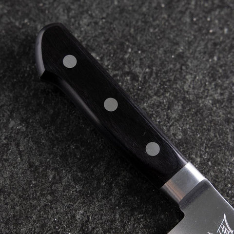 Nakiri VG-10 Polished Western Black Handle 165mm-[Musashi]-[Japanese-Kitchen-Knives]