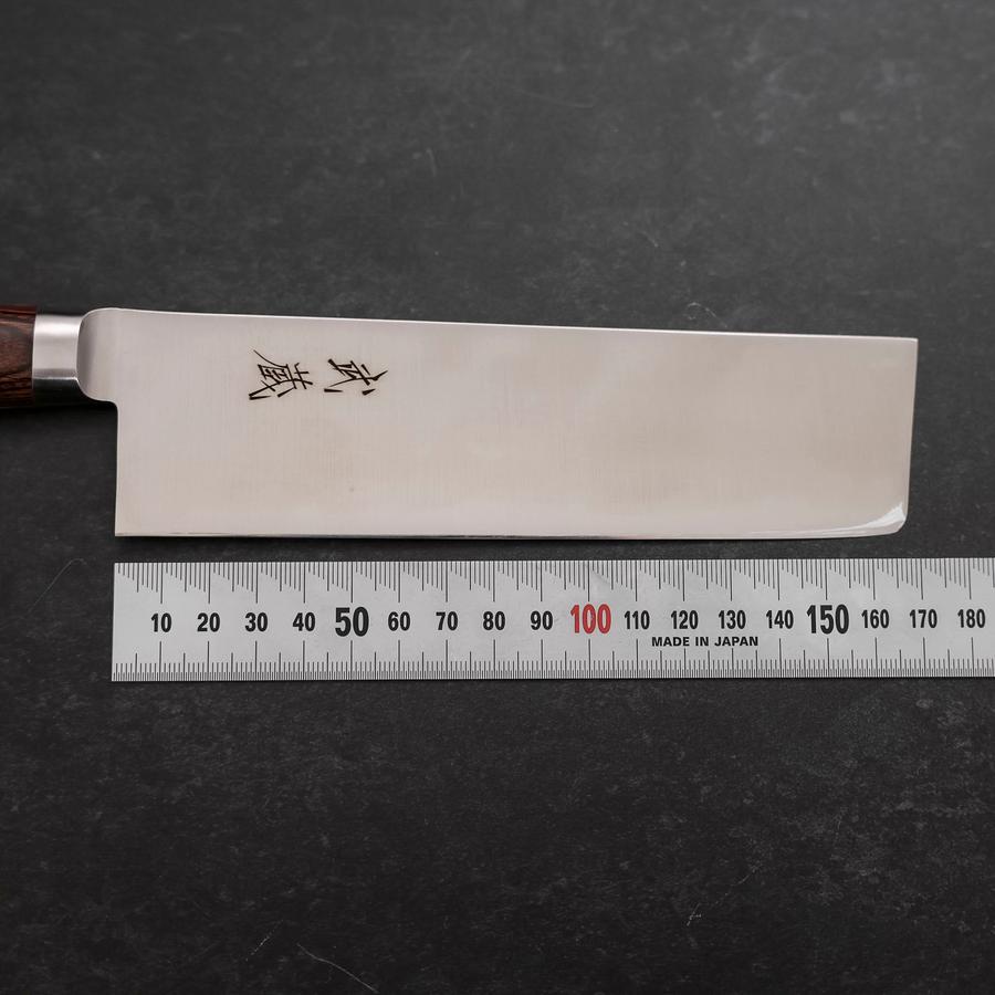 菜切 VG-10 磨き 槌目 洋風マホガニー柄 165mm – MUSASHI