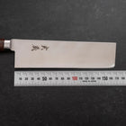 Nakiri VG-10 Polished Western Mahogany Handle 170mm (6.7”)-[Musashi]-[Japanese-Kitchen-Knives]