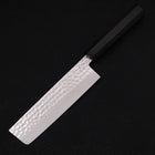 Nakiri VG-10 Tsuchime Damascus Buffalo Ebony Handle 165mm (6.5”)-[Musashi]-[Japanese-Kitchen-Knives]
