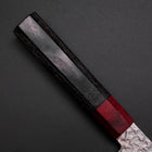 Nakiri VG-10 Tsuchime Damascus Cherry Grey Handle 165mm-[Musashi]-[Japanese-Kitchen-Knives]