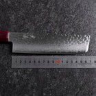 Nakiri VG-10 Tsuchime Damascus Pakka Handle 165mm-[Musashi]-[Japanese-Kitchen-Knives]