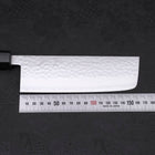 Nakiri VG-10 Tsuchime Damascus Walnut Handle 165mm (6.5”)-[Musashi]-[Japanese-Kitchen-Knives]