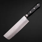 Nakiri VG-10 Tsuchime Damascus Western Black Handle 165mm-[Musashi]-[Japanese-Kitchen-Knives]