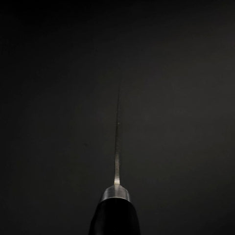 Nakiri VG-10 Tsuchime Damascus Western Black Handle 165mm-[Musashi]-[Japanese-Kitchen-Knives]