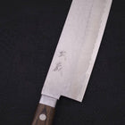 Nakiri VG-10 Tsuchime Damascus Western Brown Handle 165mm (6.5”)-[Musashi]-[Japanese-Kitchen-Knives]