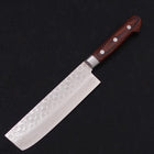 Nakiri VG-10 Tsuchime Damascus Western Handle 165mm (6.5”)-[Musashi]-[Japanese-Kitchen-Knives]